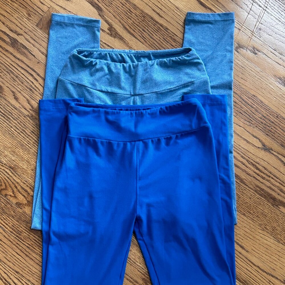 LULAROE Soft Leggings Bundle Solid Blue O/S